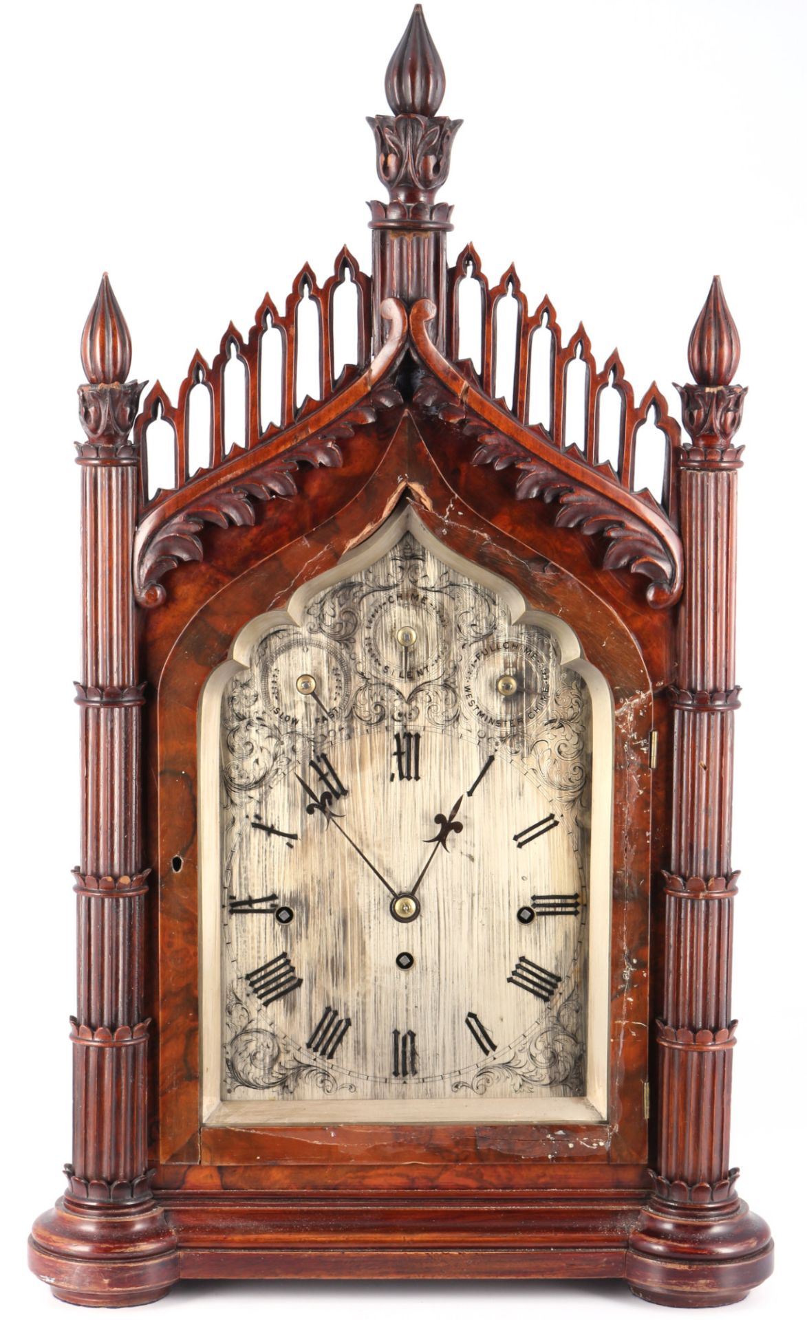 <br>Large mantel clock H 68 cm, England 19th century,
