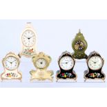 Collection of 6 small alarm clocks / clocks,