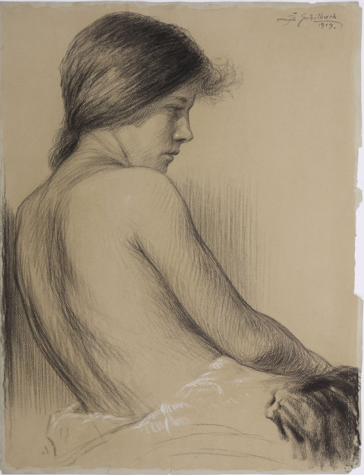 Bruno SCHILBACH (1876-1950) 5 Frauenakte - Zeichnungen - Bild 2 aus 12