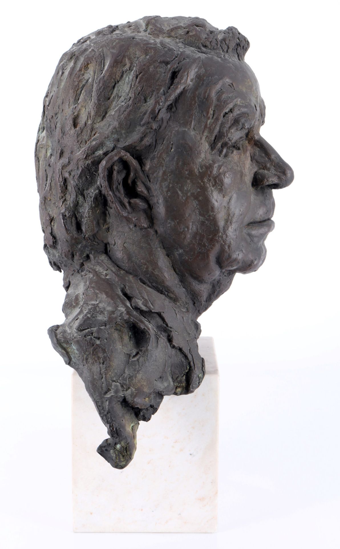 Unbekannter Bildhauer, Bronze Büste vom H. Rösch, unknown sculptor bronze bust, - Bild 2 aus 4