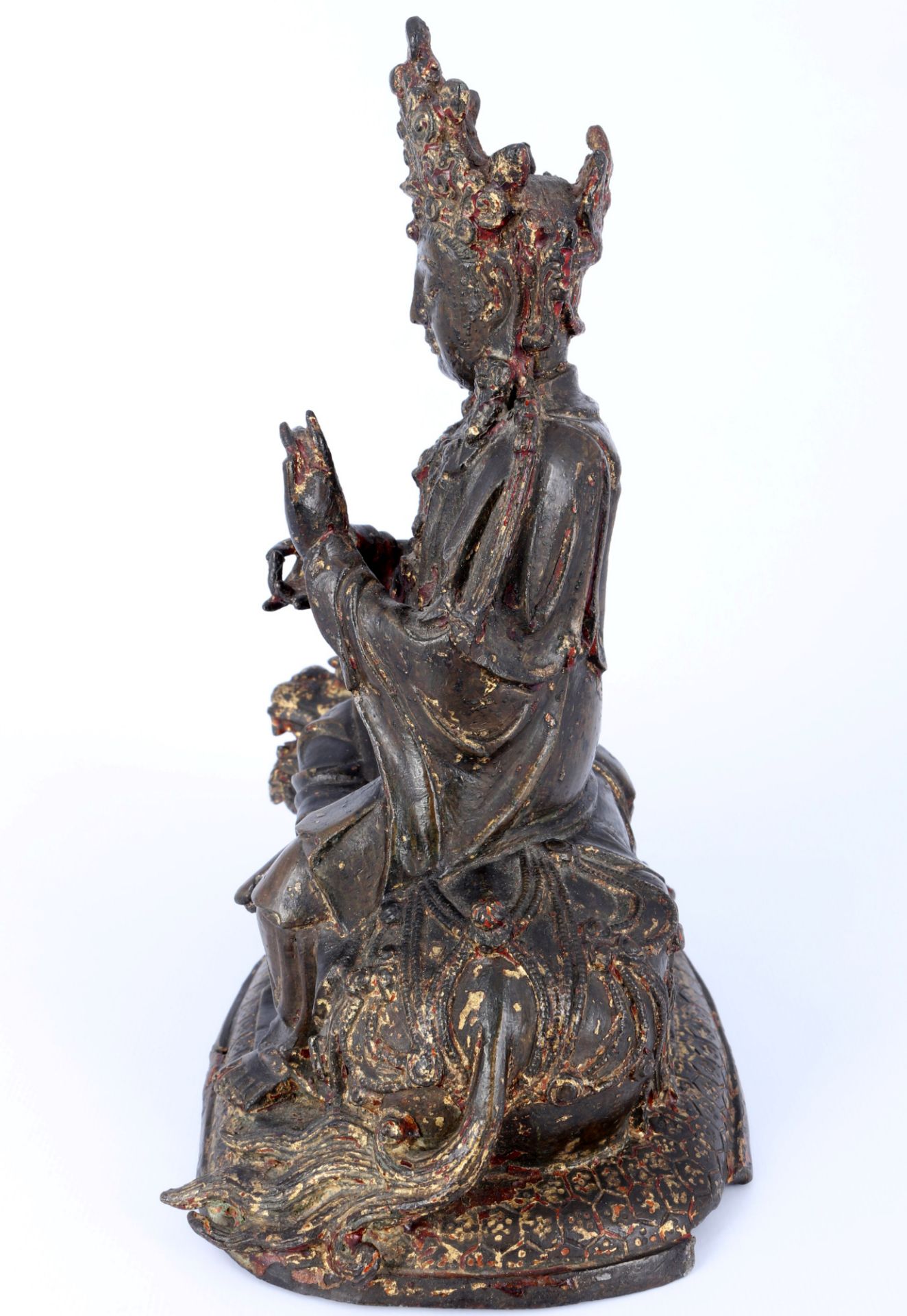 Bronze Guanyin Bodhisattva China Ming 16. Jahrhundert, - Bild 2 aus 6