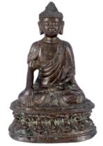 Bronze des Buddha Shakyamuni China 17. Jahrhundert,