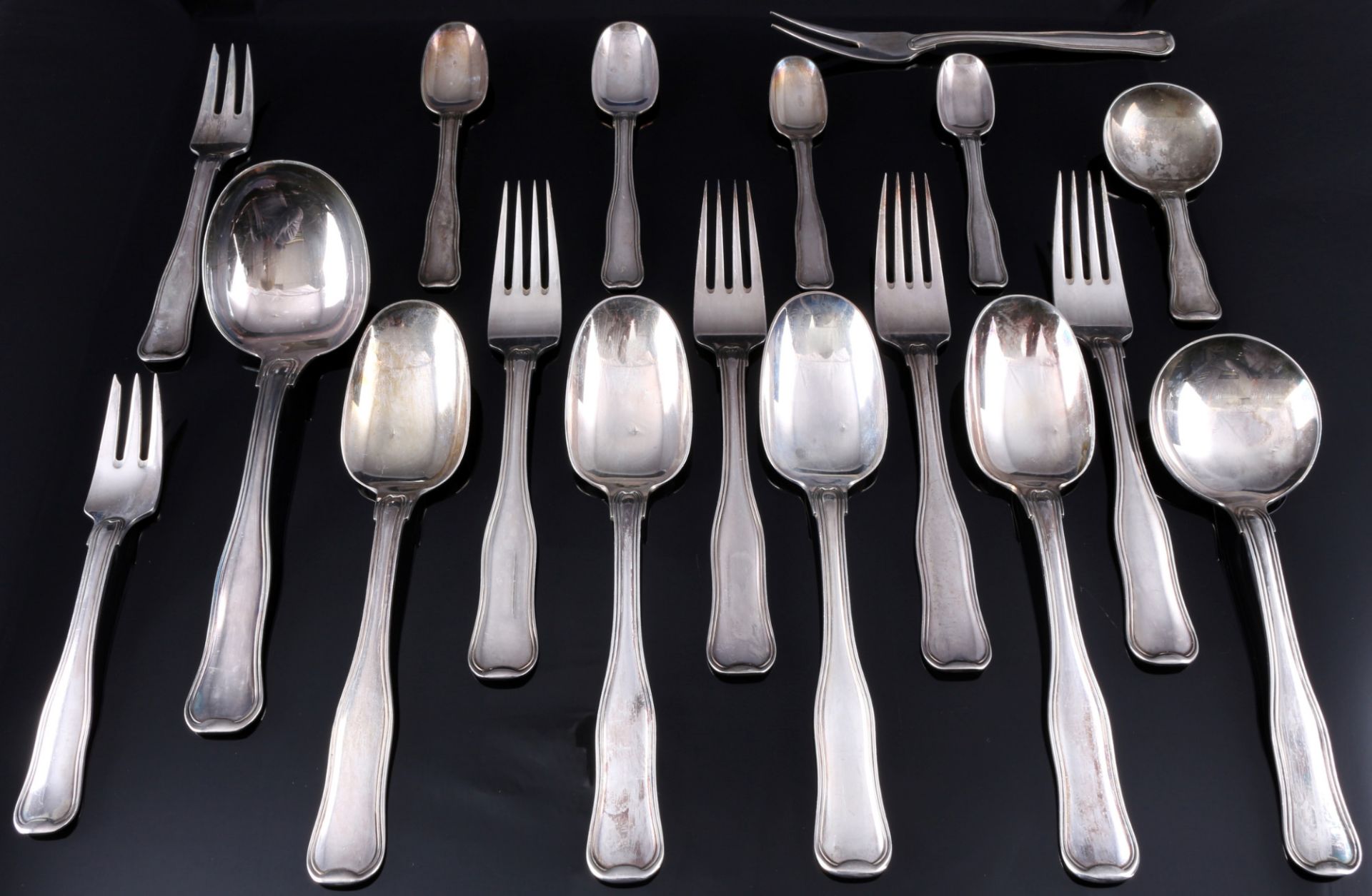 Georg Jensen old danish 925 silver 19-Piece Cutlery,