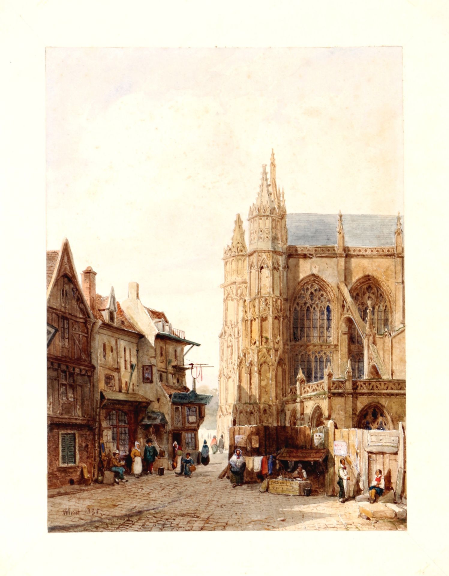 François Étienne VILLERET (c.1800-1866) Kathedrale von Beauvais , - Bild 2 aus 5