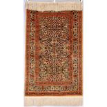 Hereke silk carpet - signiert,