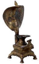 Bronze Shiva Lingam Indien 18./19. Jahrhundert,
