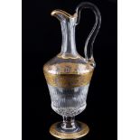 St. Louis Thistle Gold large wine carafe,