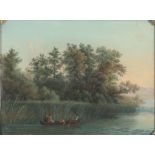 Gustav Friedrich PAPPERITZ (1813-1861) Bootsfahrt auf dem Pilsensee,