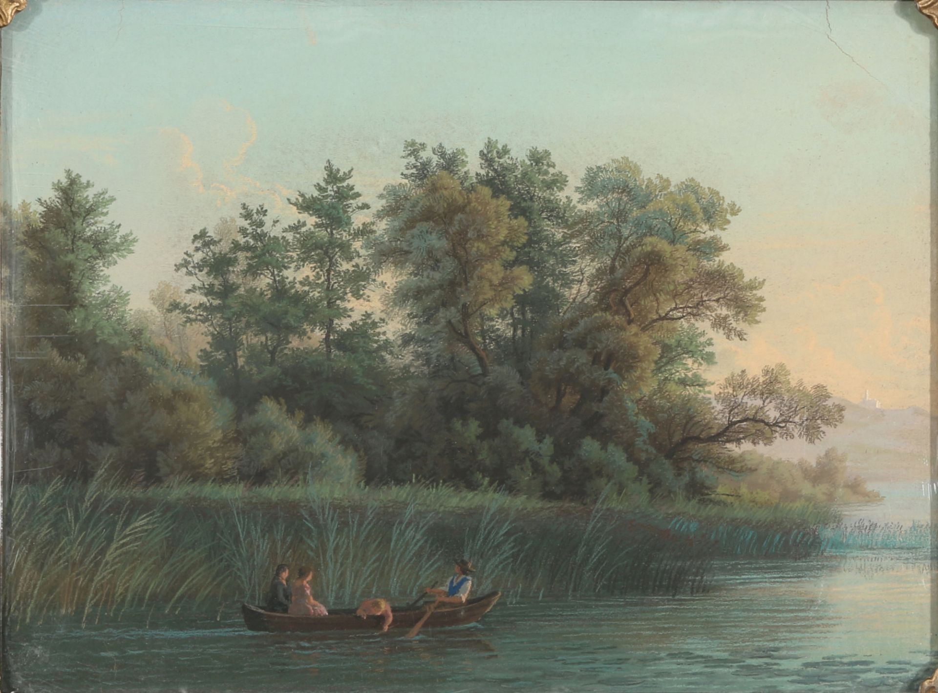 Gustav Friedrich PAPPERITZ (1813-1861) Bootsfahrt auf dem Pilsensee,