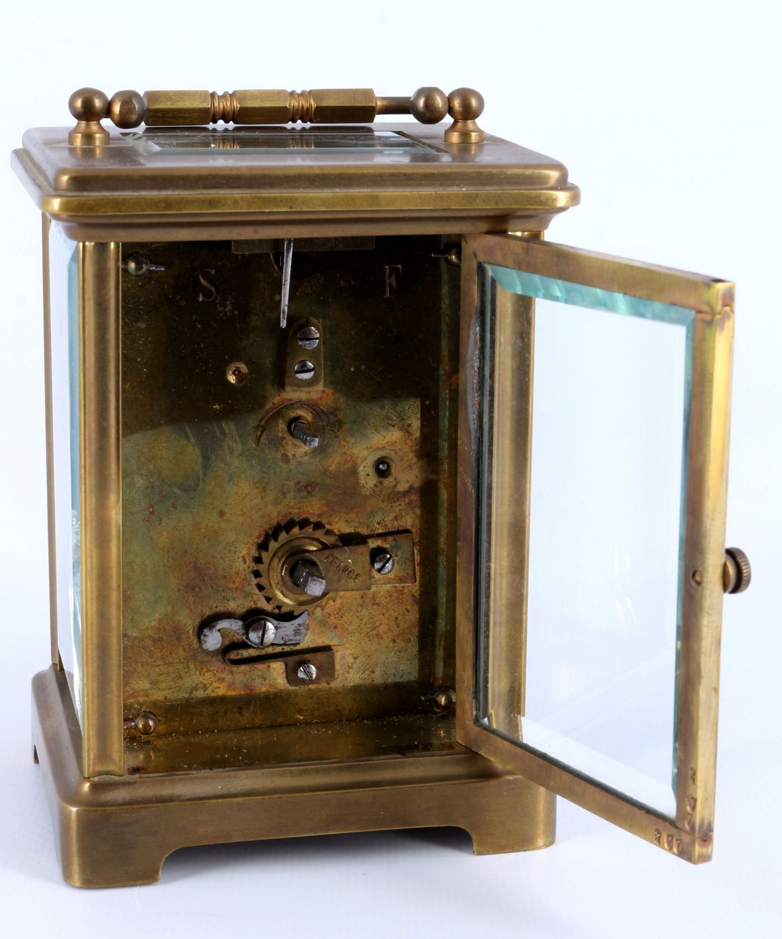 Large Carriage clock, France around 1900, - Image 5 of 6