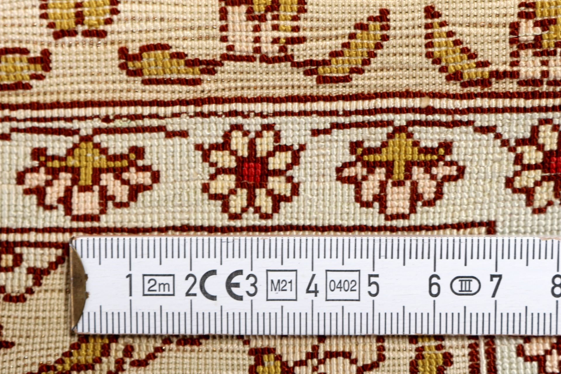 Hereke silk carpet - signiert, - Image 5 of 5