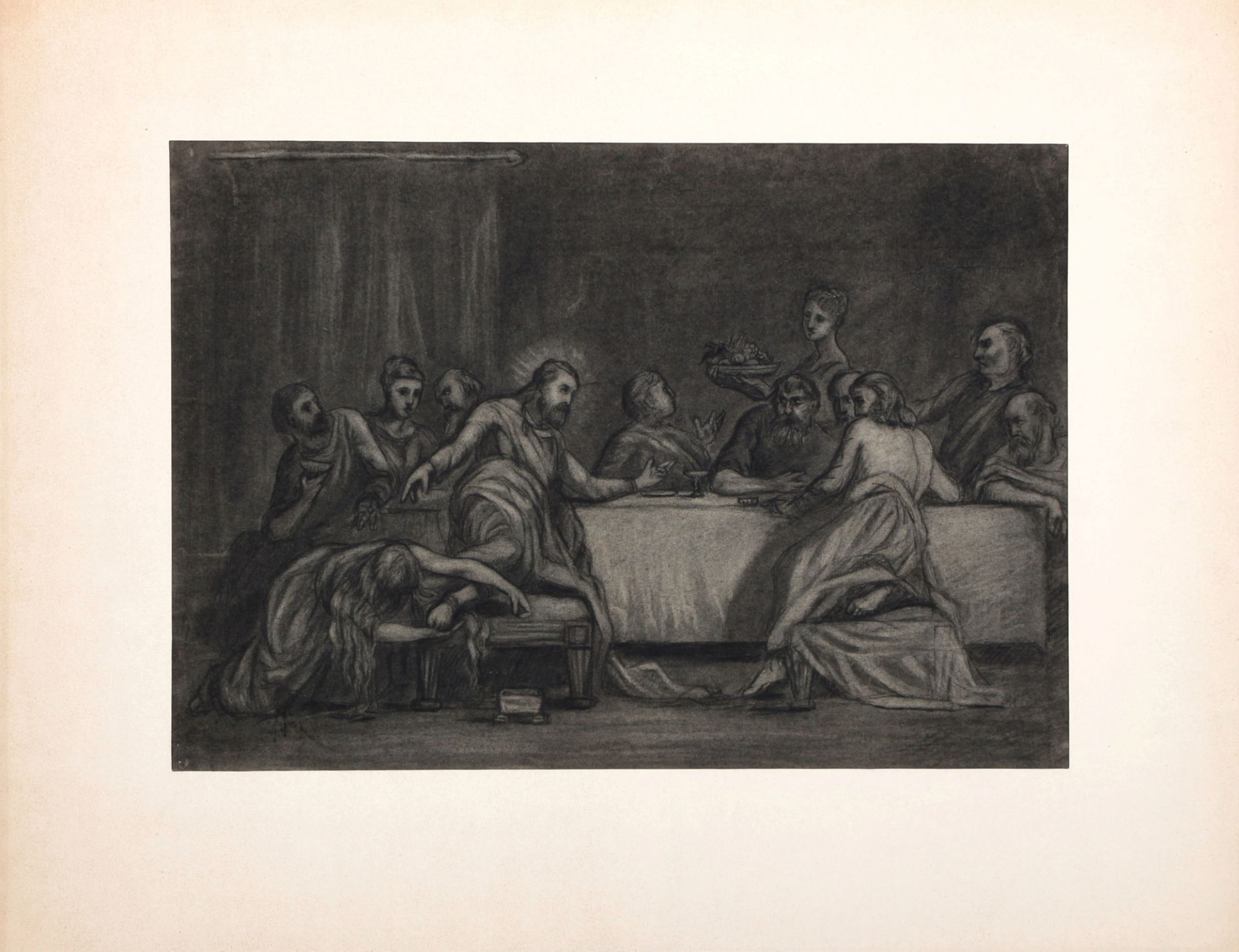 Edward A. Fellowes PRYNNE (1854-1921) Die Mahlzeit im Haus von Simon der Pharisäer 1878, - Bild 2 aus 3