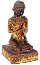 Mönch aus Bronze Thailand 18.-19.Jahrhundert,