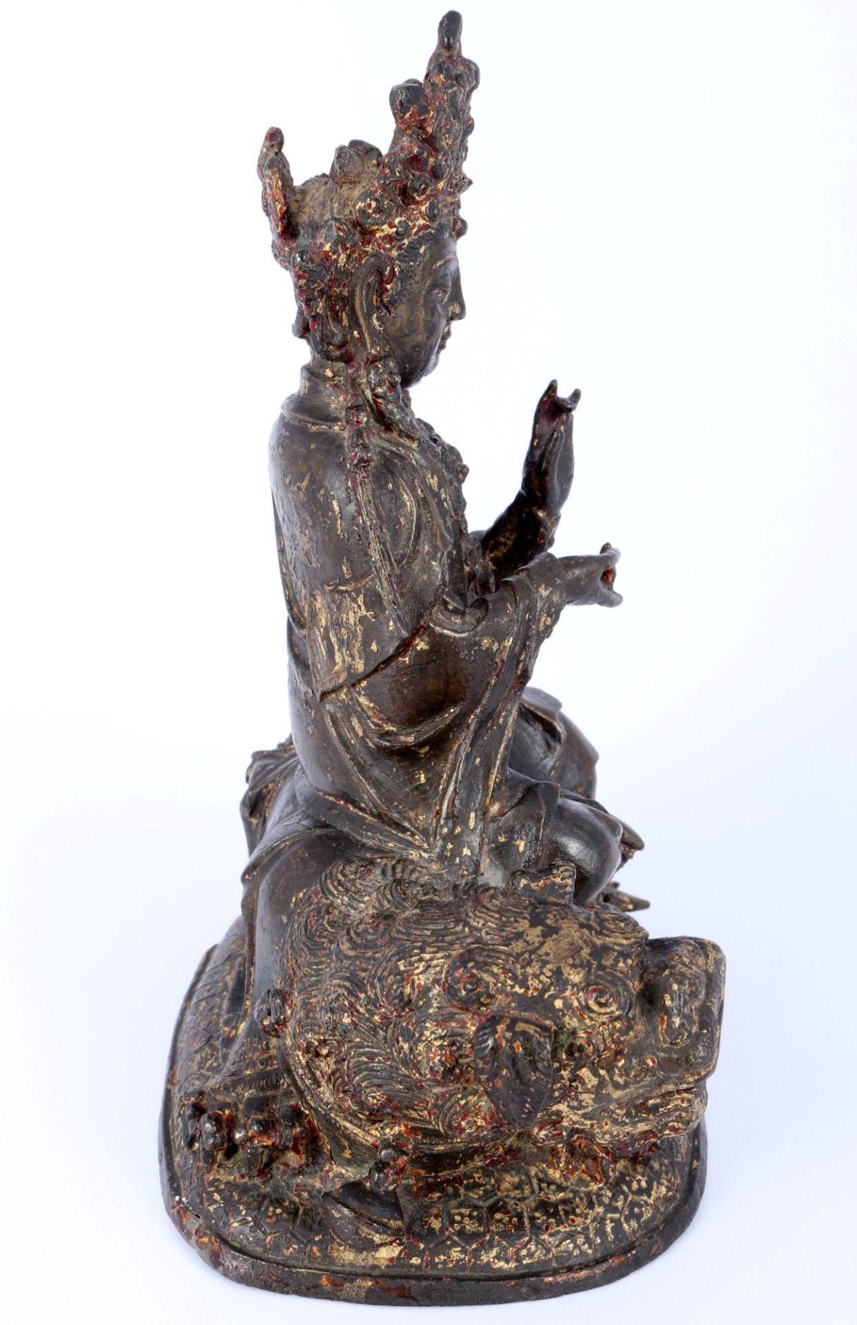 Bronze Guanyin Bodhisattva China Ming 16. Jahrhundert, - Bild 3 aus 6