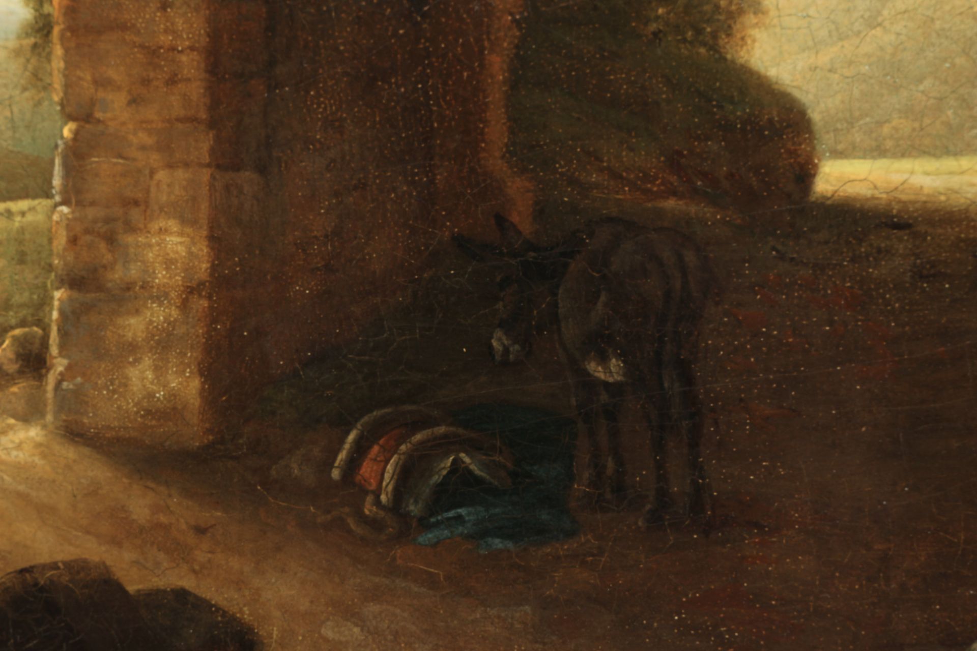 Old Master Netherlands 17th century, resting in the ruins, - Image 4 of 8