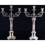 800 silver pair of candlesticks,