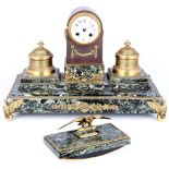 Desk set with pendulum, France, 19th century,