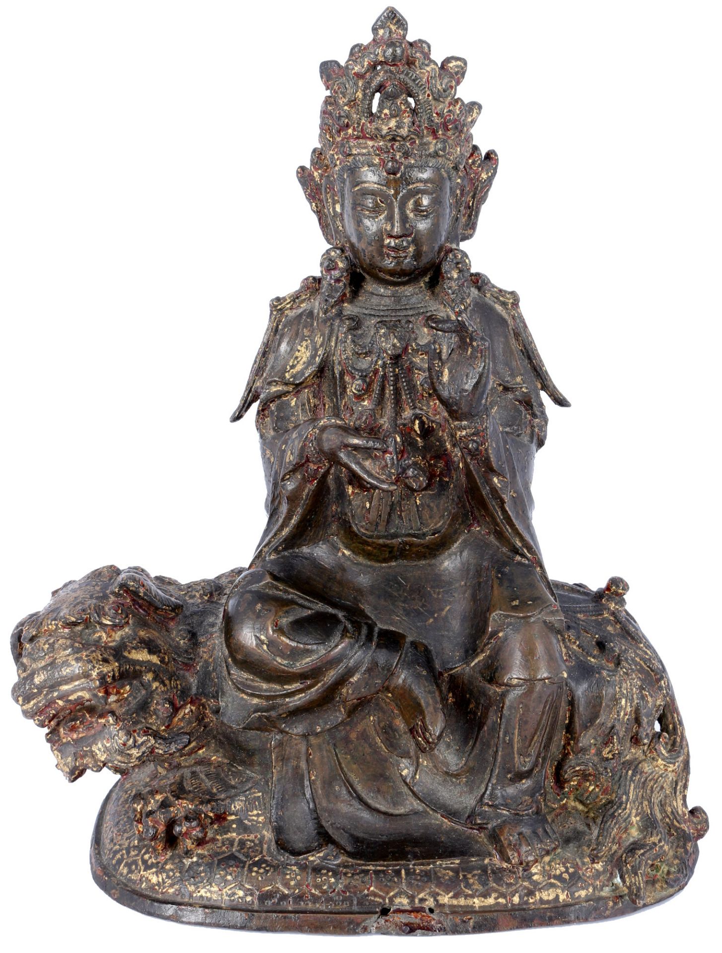 Bronze Guanyin Bodhisattva China Ming 16. Jahrhundert,