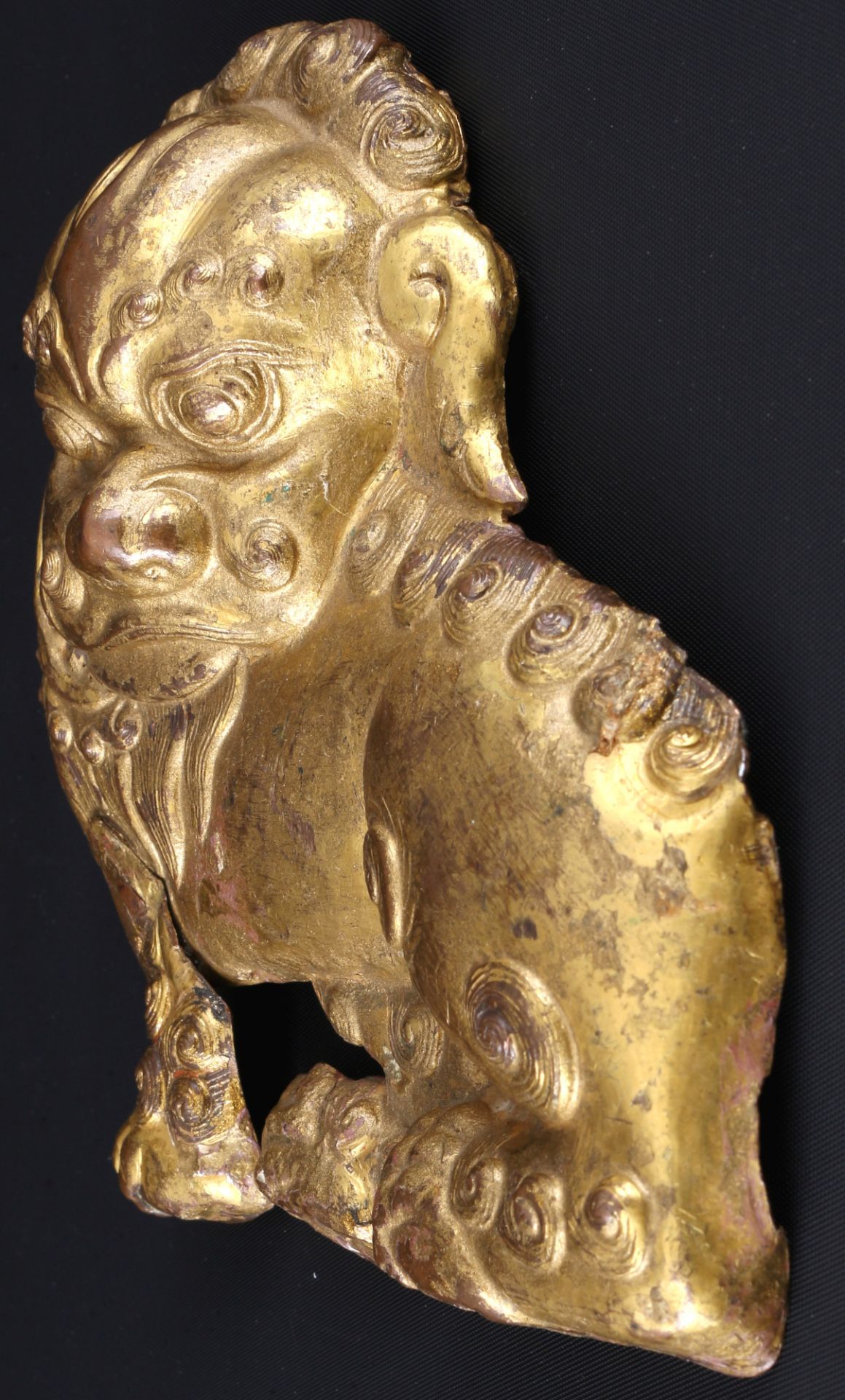 China / Tibet Bronze Löwe Qing Dynastie 18. Jahrhundert, - Bild 3 aus 4