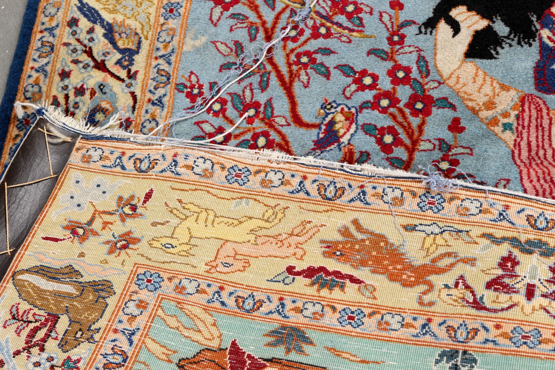 Isfahan carpet wool on silk, - Image 5 of 5