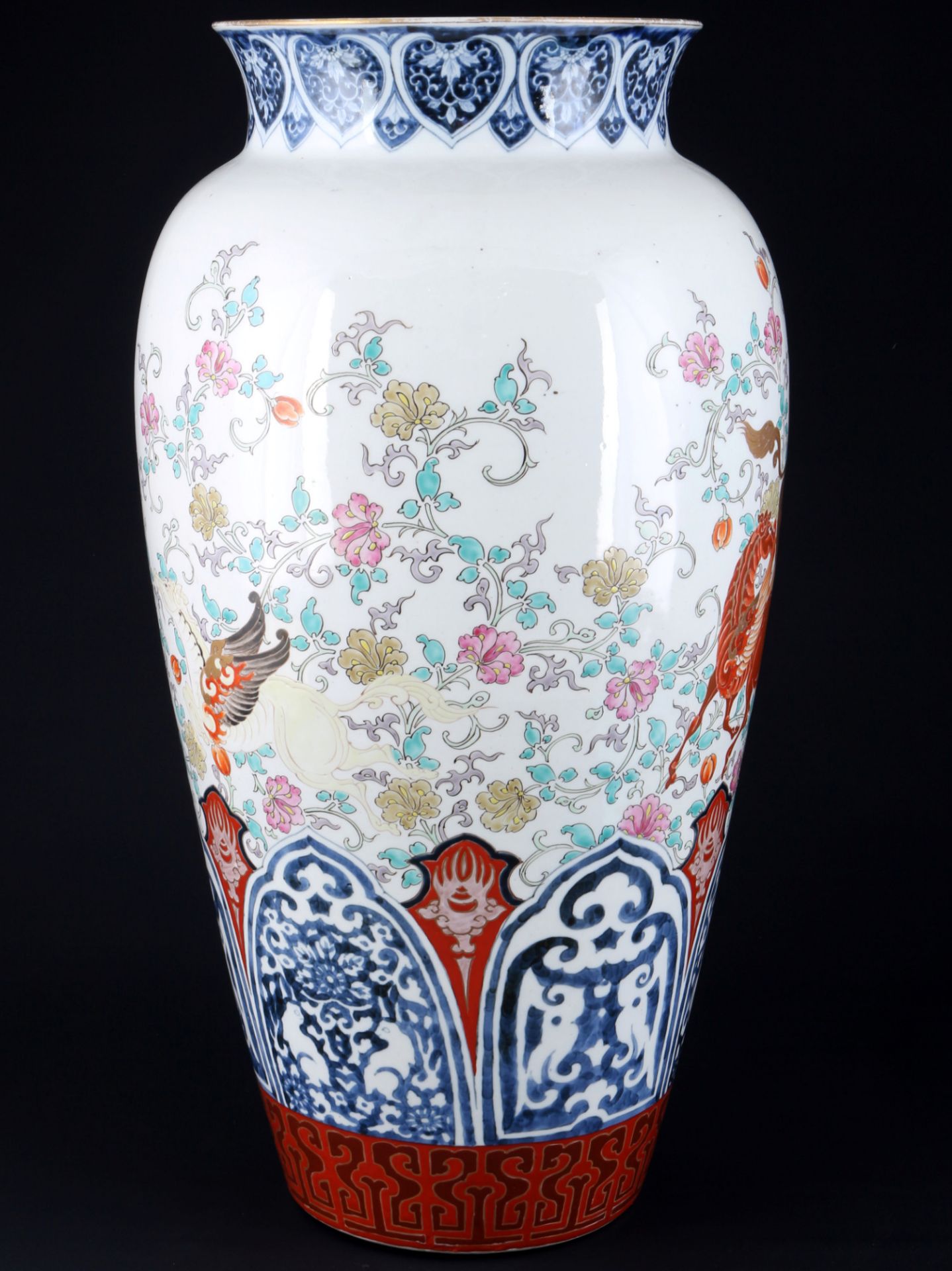 Große japanischer Vasen Imari-Stil 19. Jahrhundert, - Bild 2 aus 7