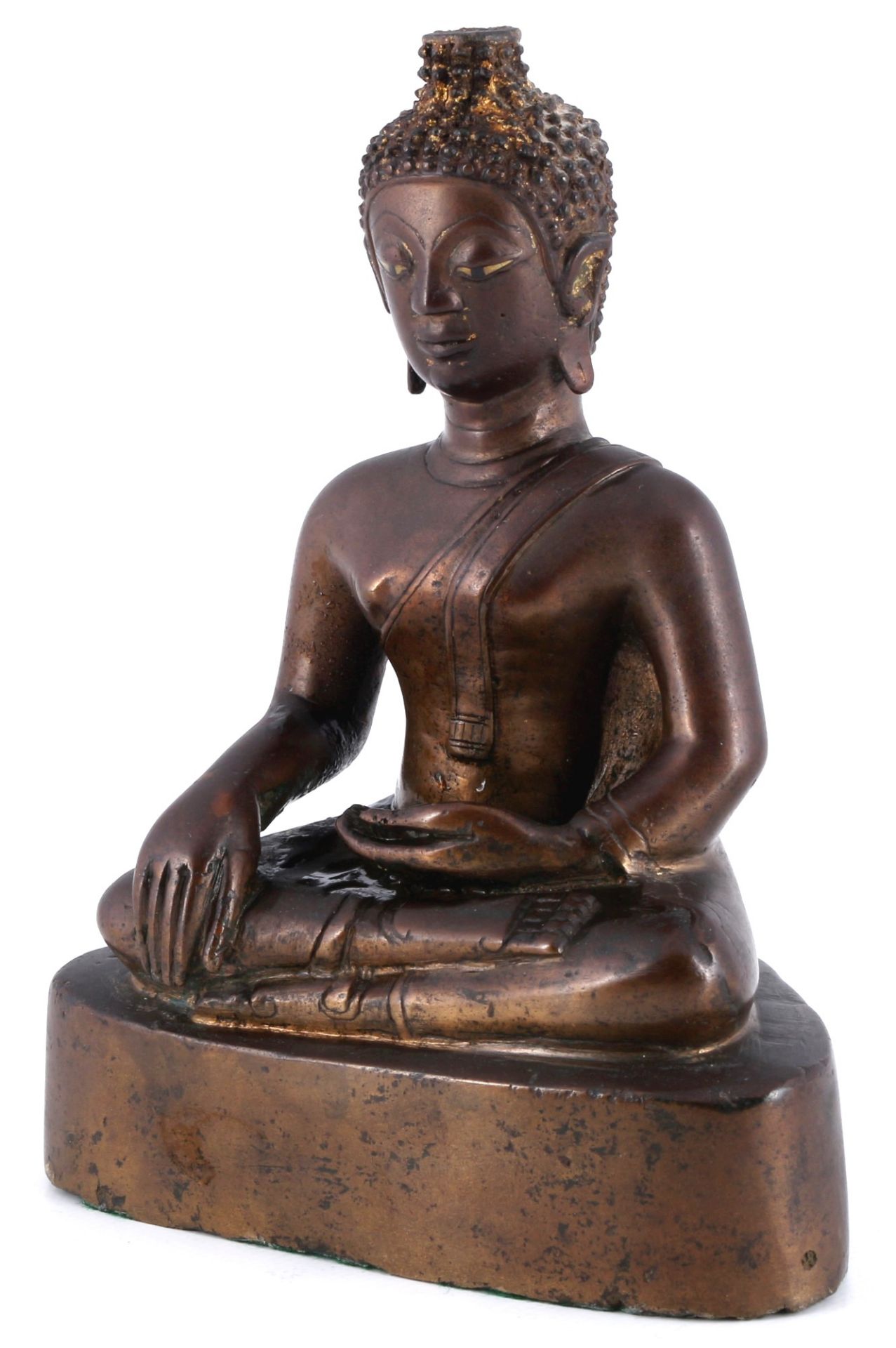 Bronze of Buddha Shakyamuni Laos 17th-18th century, - Image 2 of 5