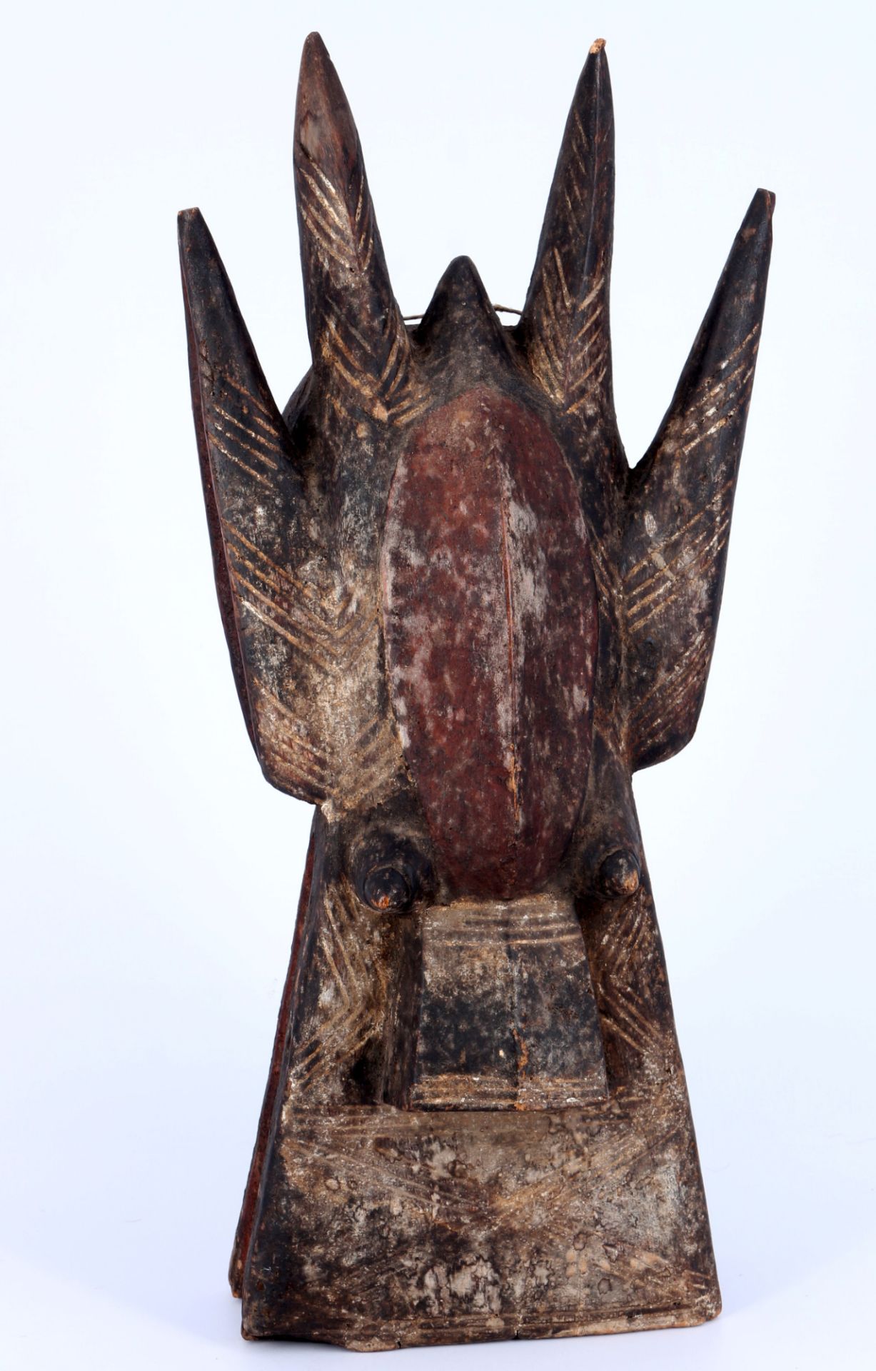 Africa 4 masks / ritual masks, Bamileke Liberia Nigeria Idoma, - Image 4 of 5