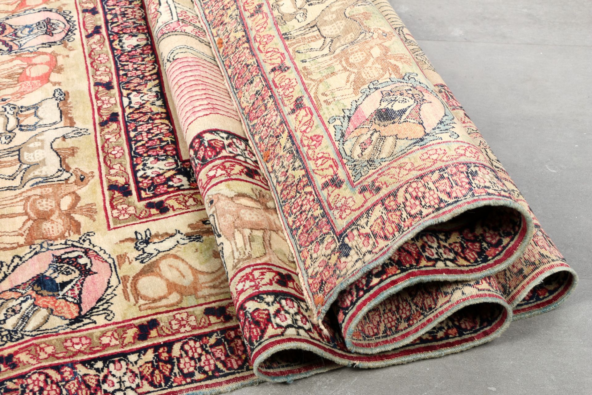 Kirman large antique persian carpet, - Image 4 of 5