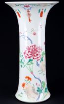 Große Familie Rose Gu Vase China Yong Zheng Dynastie,