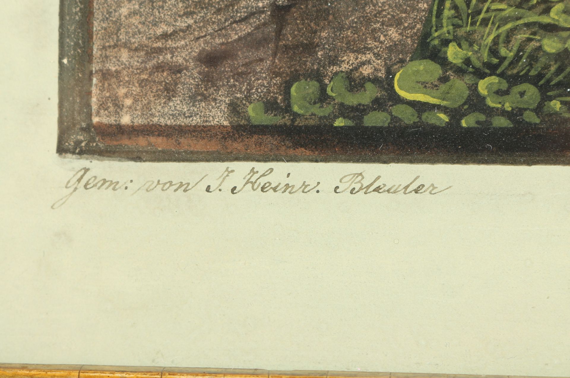 Johann Heinrich BLEULER (1758-1823) Ansicht von Schloss Hohenzollern mit der Kapelle Maria Zell, - Bild 3 aus 4