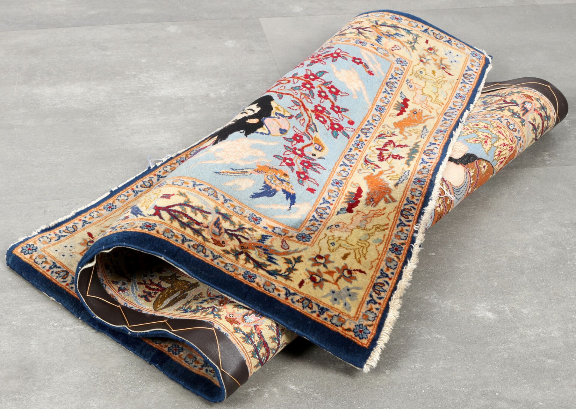 Isfahan carpet wool on silk, - Image 3 of 5