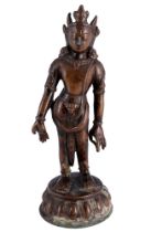 Nepal Bronze Avalokiteshvara Buddha 19. Jahrhundert,
