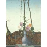 Theo CHAMPION (1887-1952) Blumenstillleben mit Blick durchs Fenster 1930,