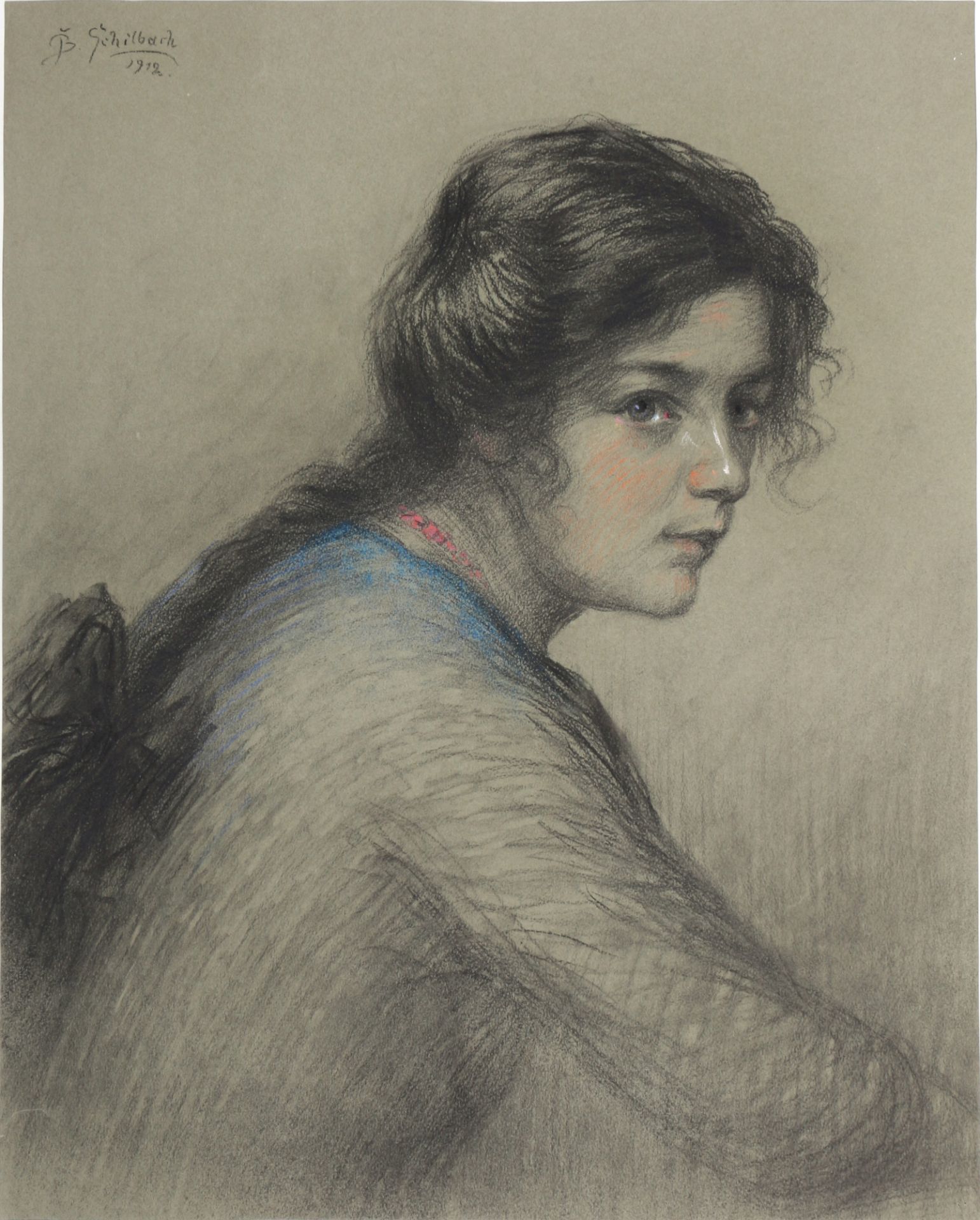 Bruno SCHILBACH (1876-1950) 11 Portrait Zeichnungen, - Bild 10 aus 25