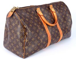 Louis Vuitton Keepall 45 Weekender Monogram Canvas,