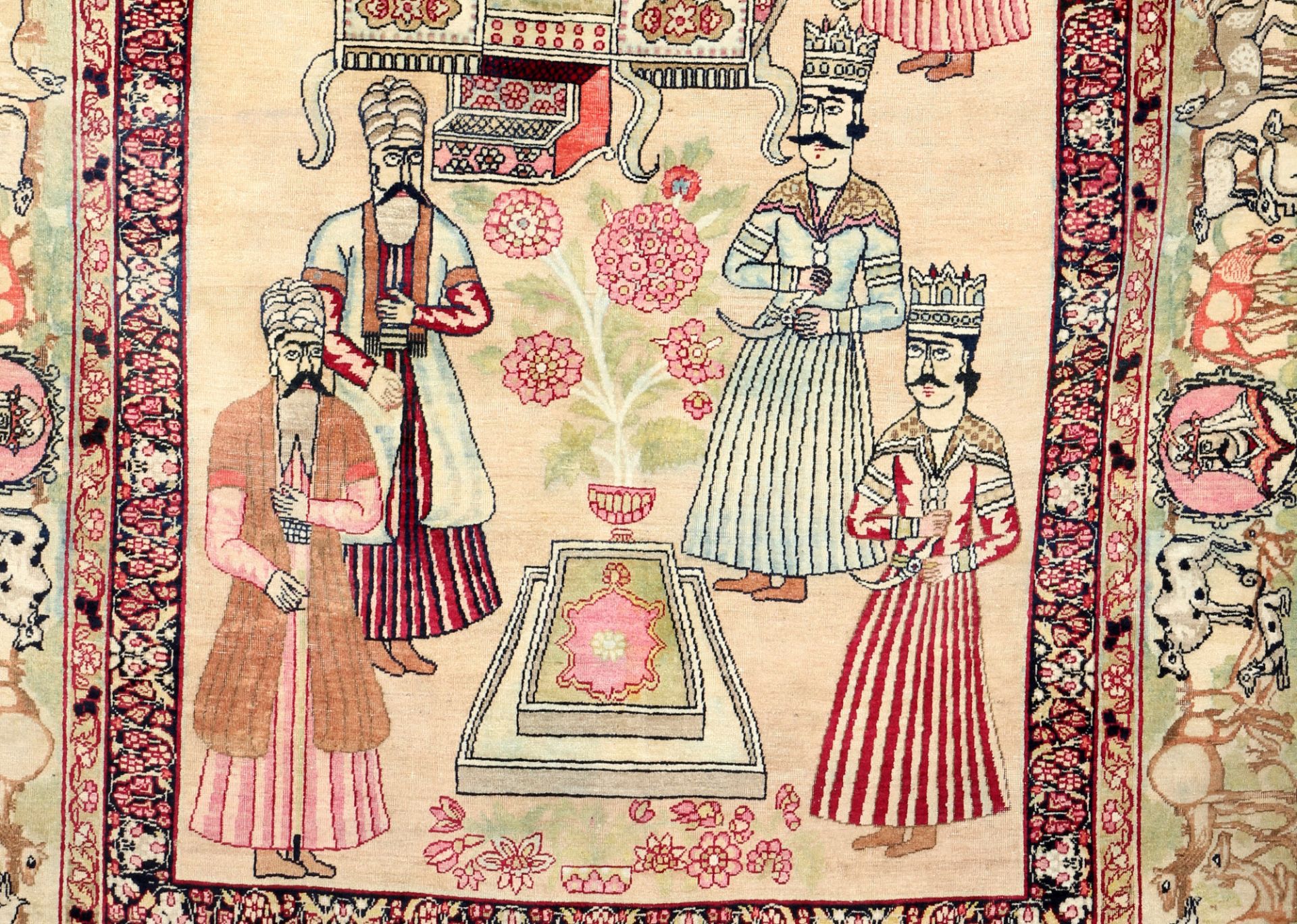 Kirman large antique persian carpet, - Image 3 of 5