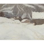 Ewald August GRAUENGAARD ​​(1889-1962) Winter mountain landscape 1922,