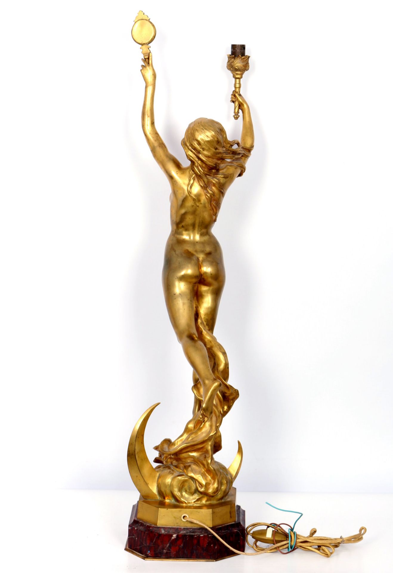 Große Bronze L'Aurore du XXeme siecle, Frankreich um 1900, - Bild 3 aus 5
