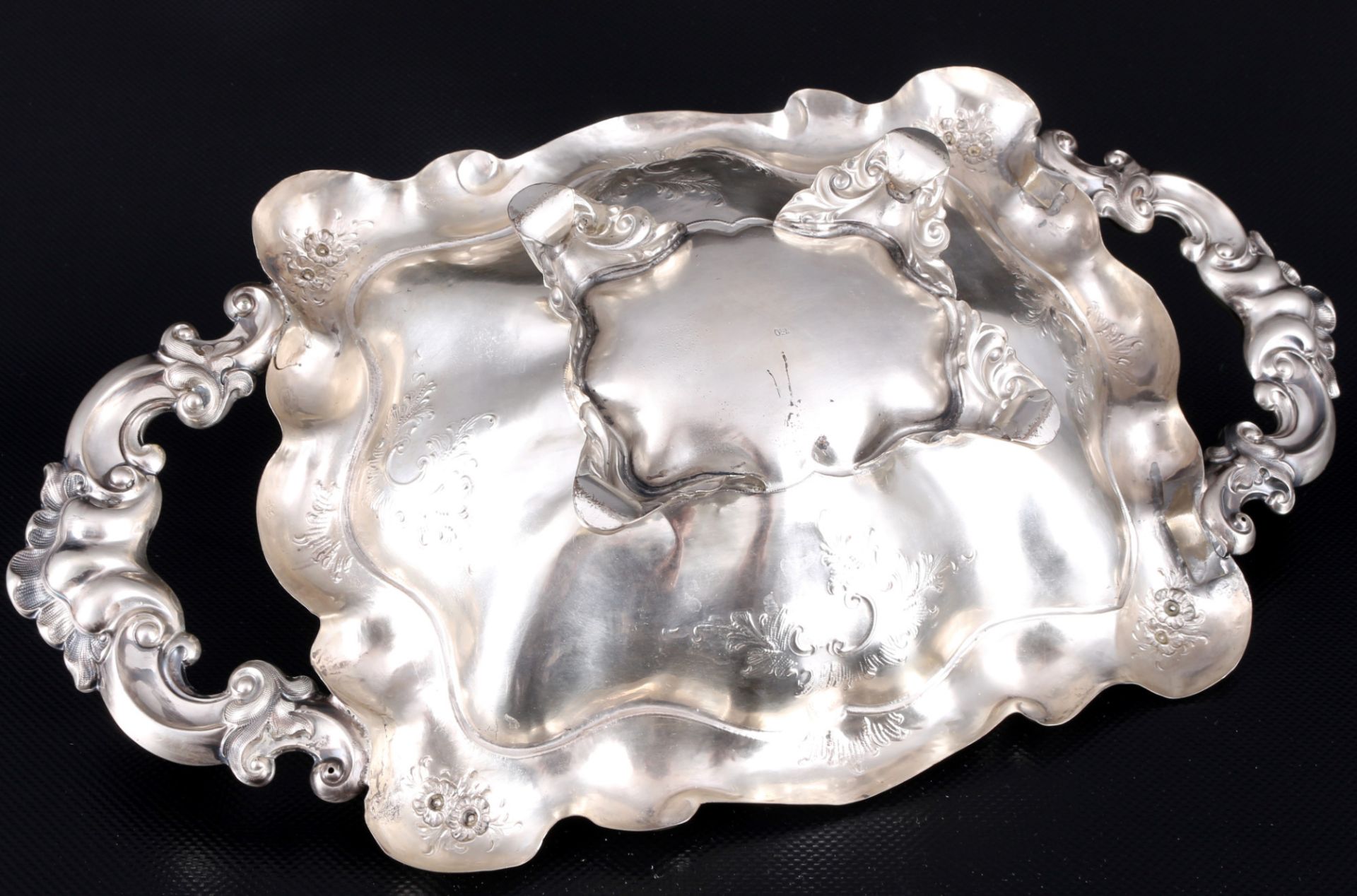 750 silver fruit bowl, - Image 3 of 6