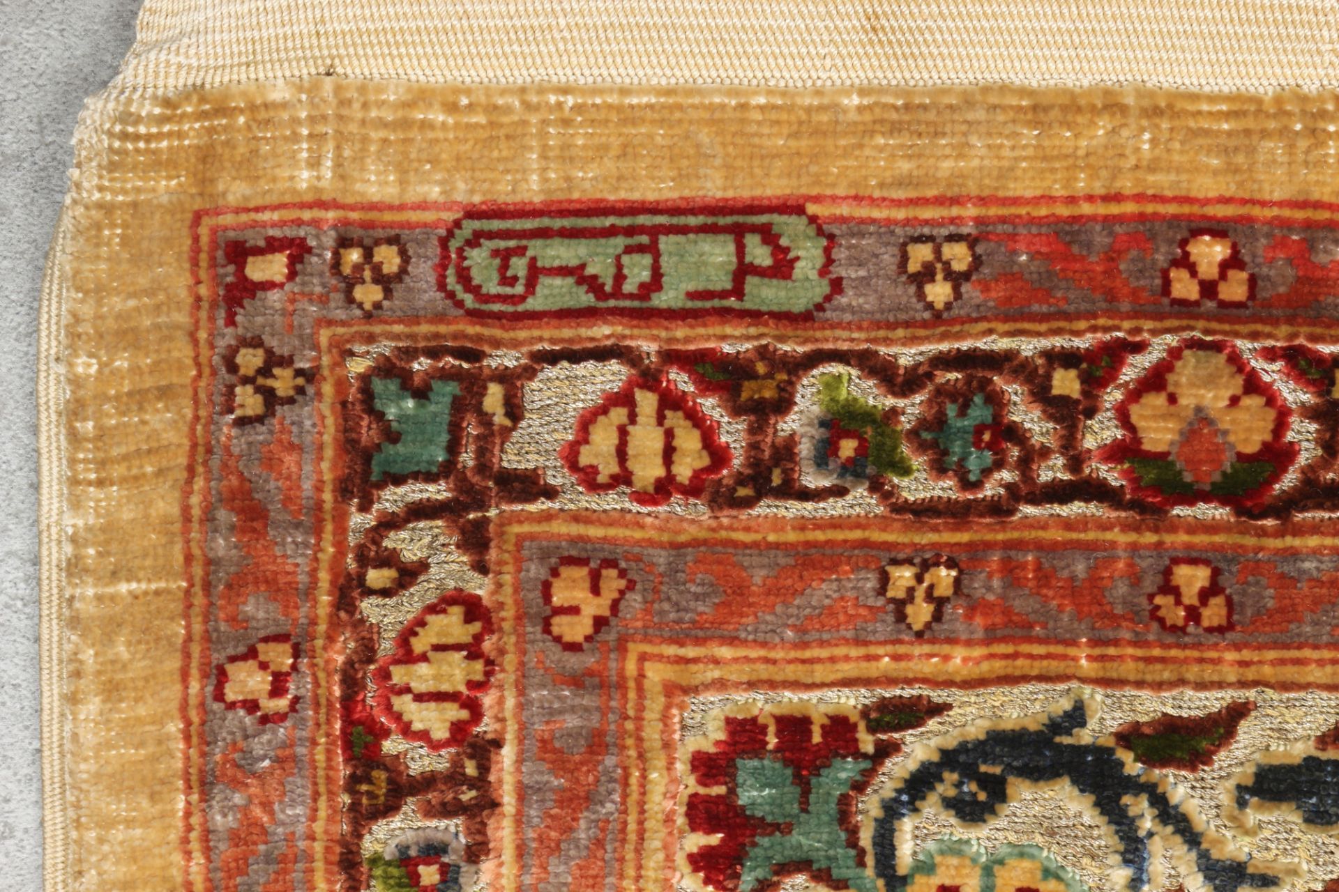 Hereke silk carpet - signiert, - Image 2 of 5
