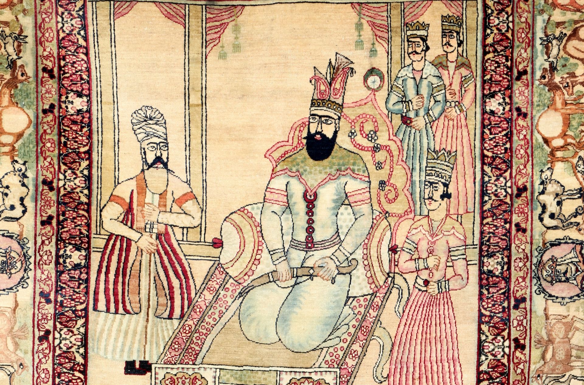 Kirman large antique persian carpet, - Image 2 of 5