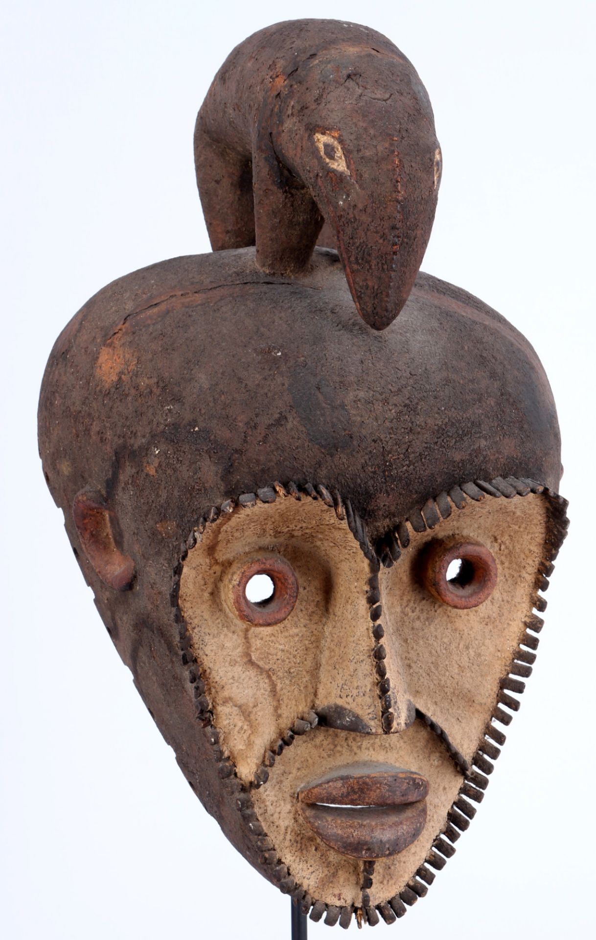 Africa 4 masks / ritual masks, Bamileke Liberia Nigeria Idoma, - Image 5 of 5