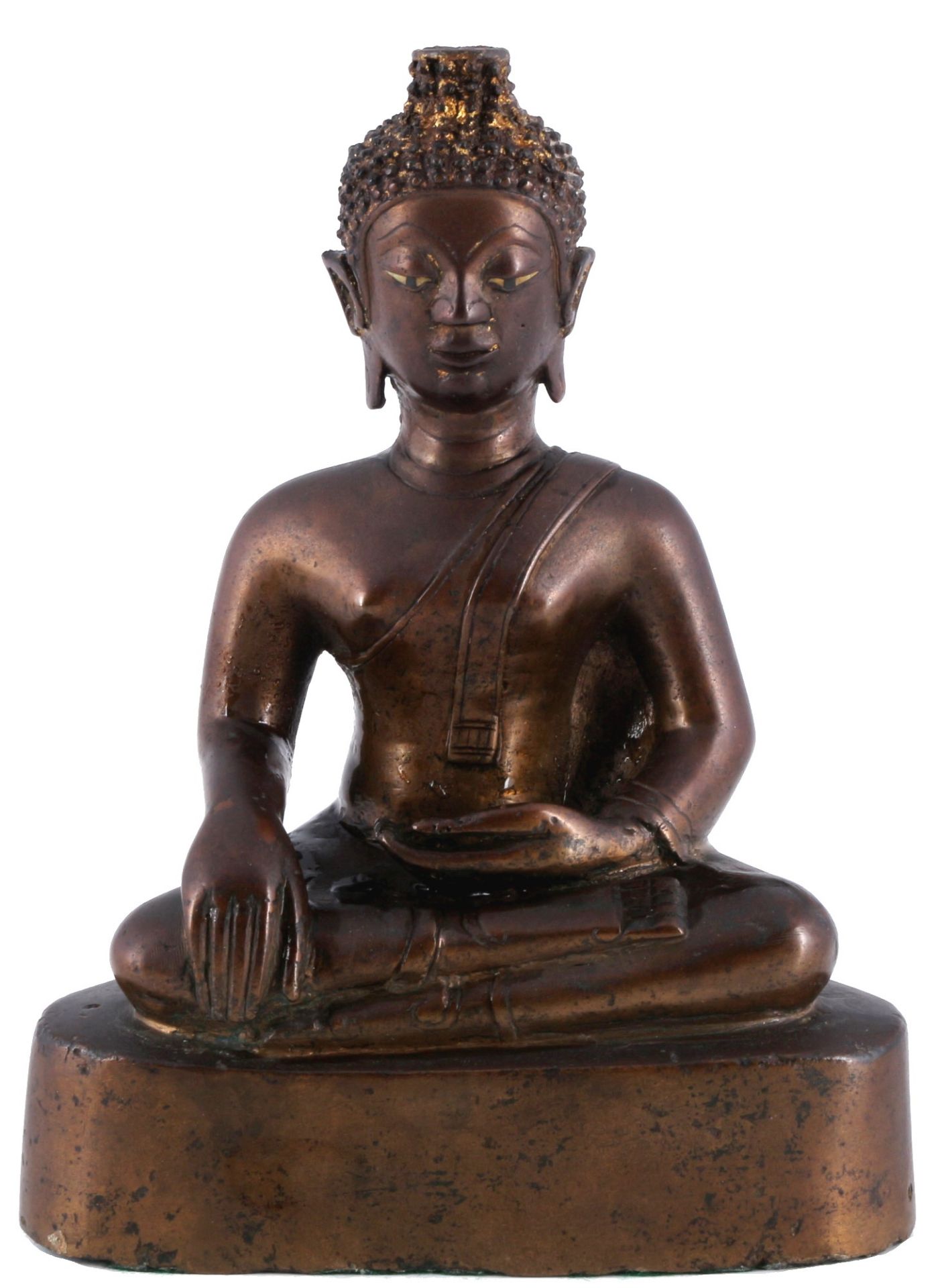 Bronze of Buddha Shakyamuni Laos 17th-18th century,