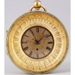 <br>Large round verge clock, Jean Romilly a Paris, große runde Spindeluhr,