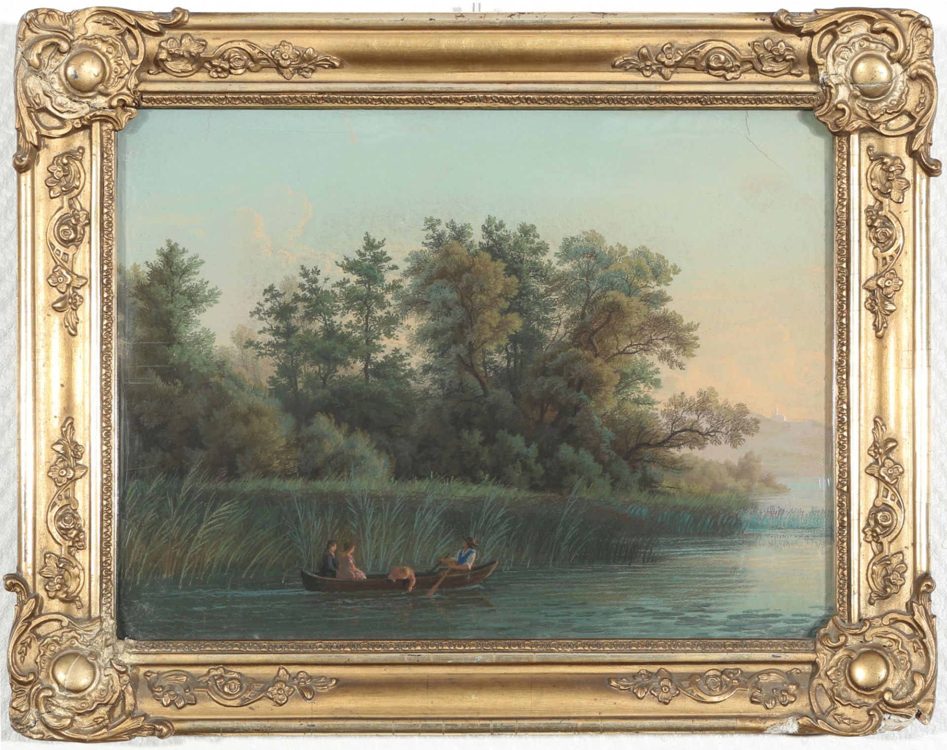 Gustav Friedrich PAPPERITZ (1813-1861) Bootsfahrt auf dem Pilsensee, - Bild 2 aus 4