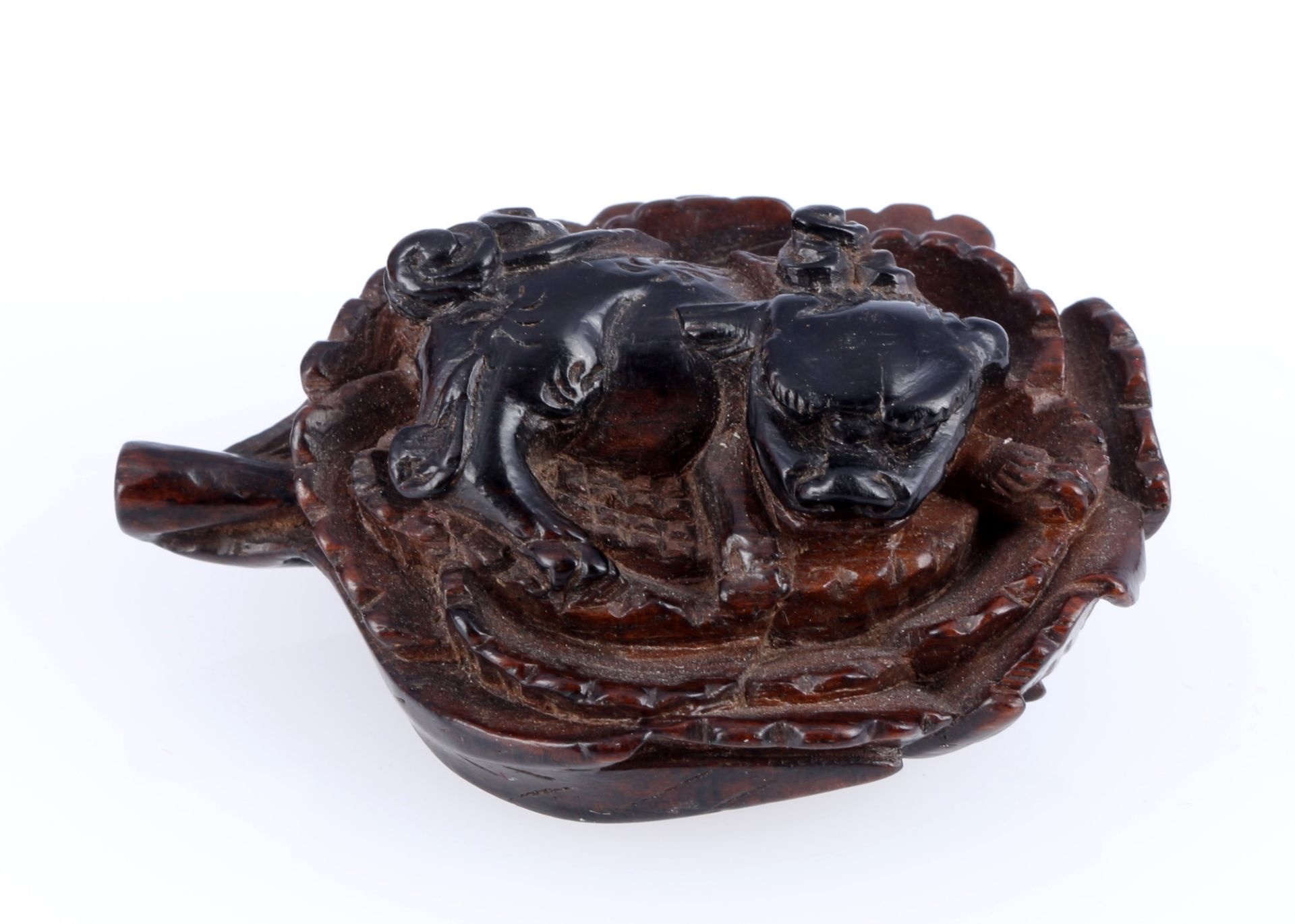 4 Netsuke Katabori und Anabori, Japan 18./19. Jahrhundert, - Bild 5 aus 6