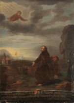 Altmeister 18. Jahrhundert, Heiligenbild Franziskus von Assisi,
