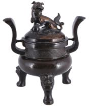 China Bronze großer Weihrauchbrenner Ming Dynastie 16./17. Jahrhundert,