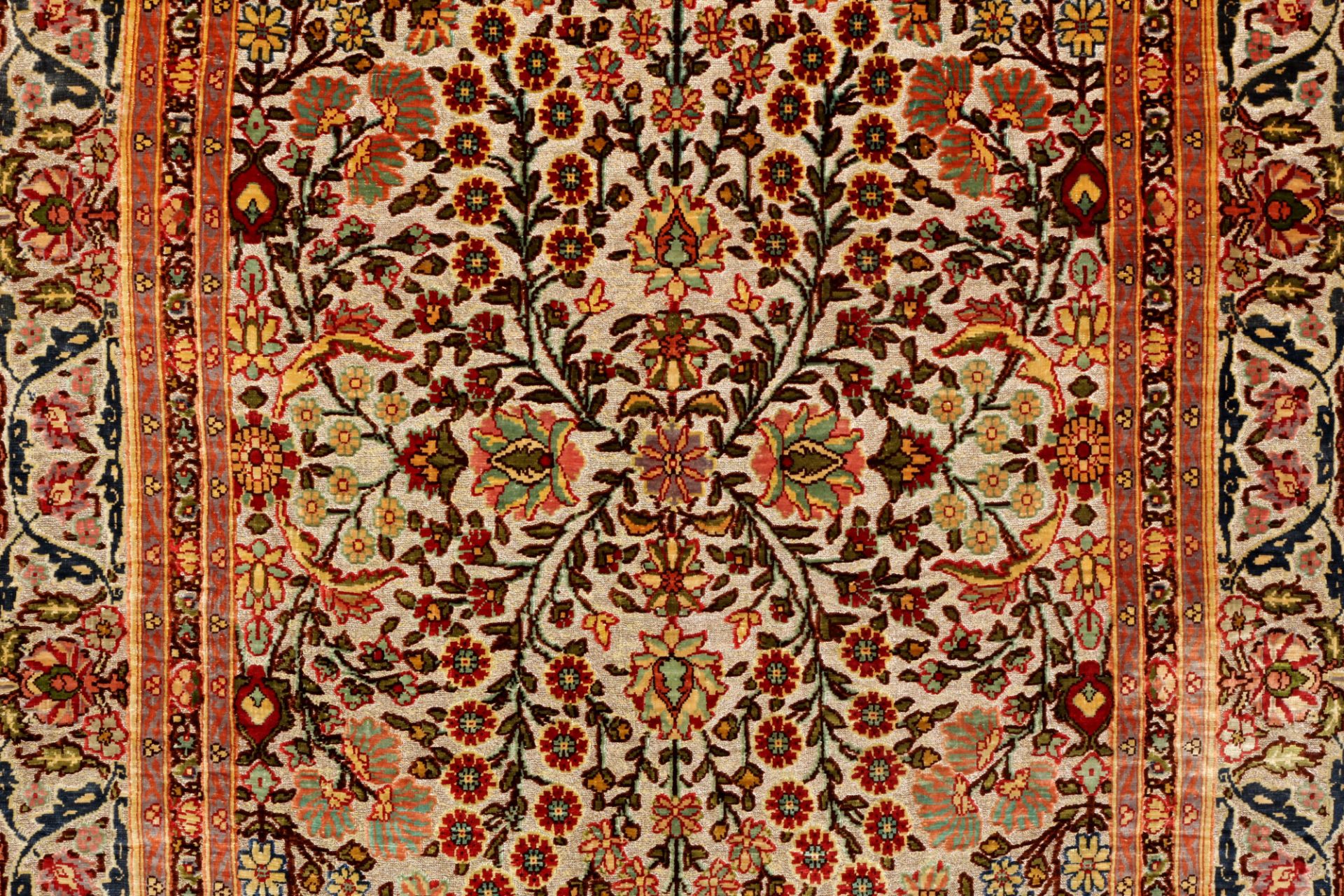 Hereke silk carpet - signiert, - Image 3 of 5