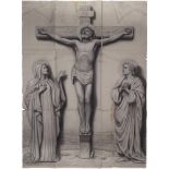 Edward A. Fellowes PRYNNE (1854-1921) Monumentalwerk Kreuzigung - Jesus stirbt am Kreuz 1899 "180 x